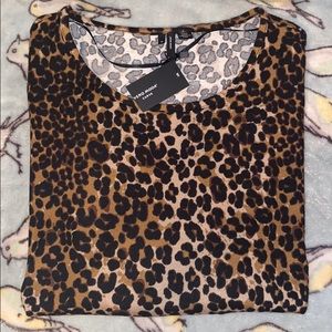 Offer me 50% off 3/4 sleeve dolman leopard sweater